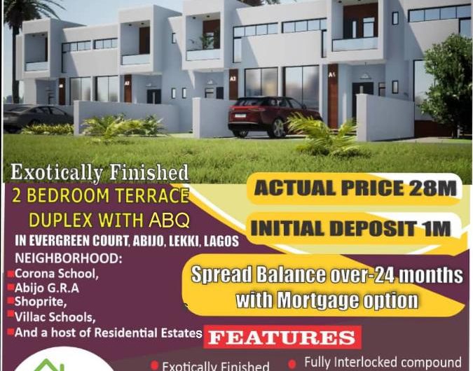 Exotically Furnished 2 Bedroom Terrace Duplex With BQ